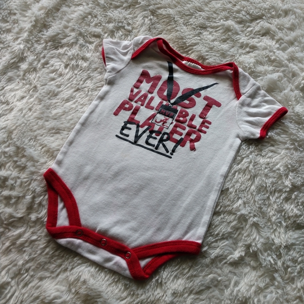 Russell 6/9 month Alabama Crimson Roll Tide onesie